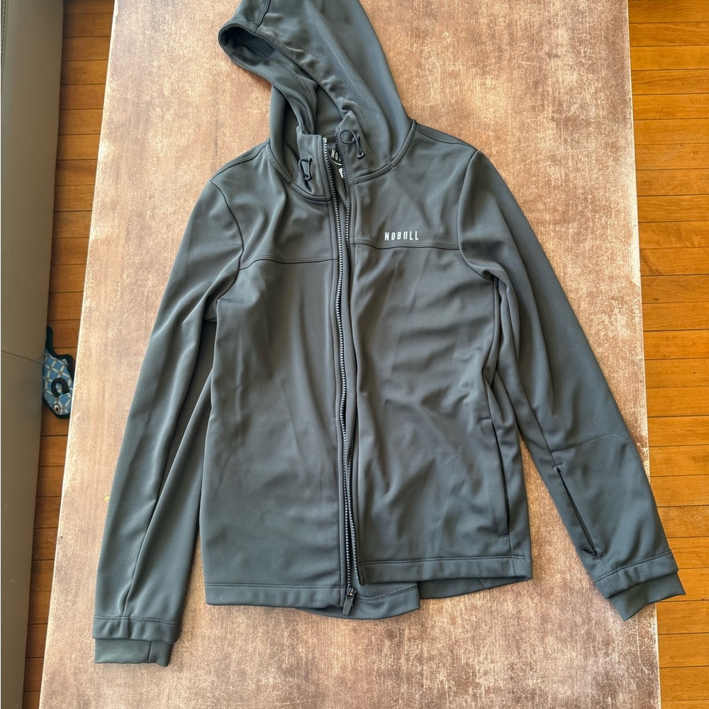 NOBULL Charcoal Full-Zip Hoodie